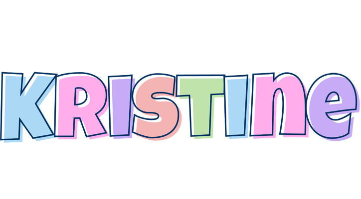 Kristine pastel logo