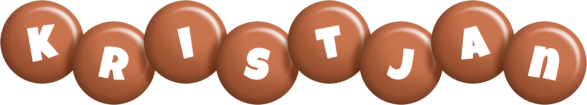 Kristjan candy-brown logo