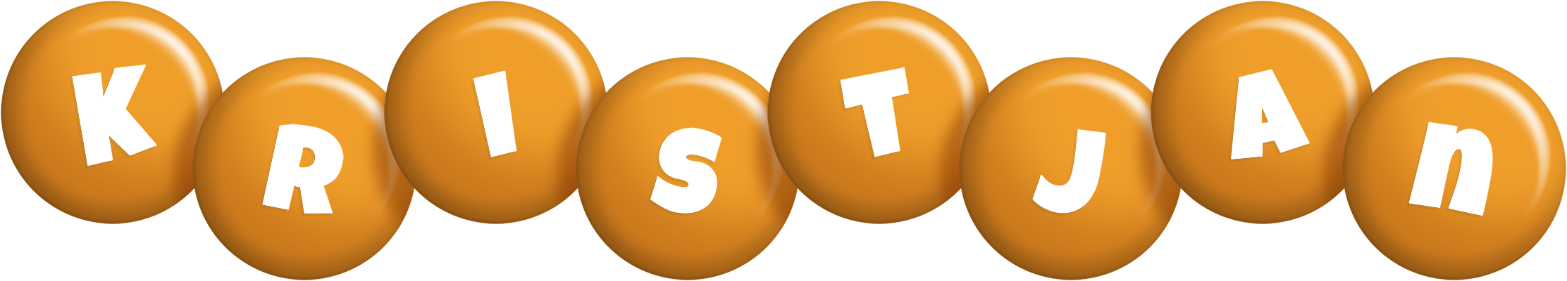 Kristjan candy-orange logo