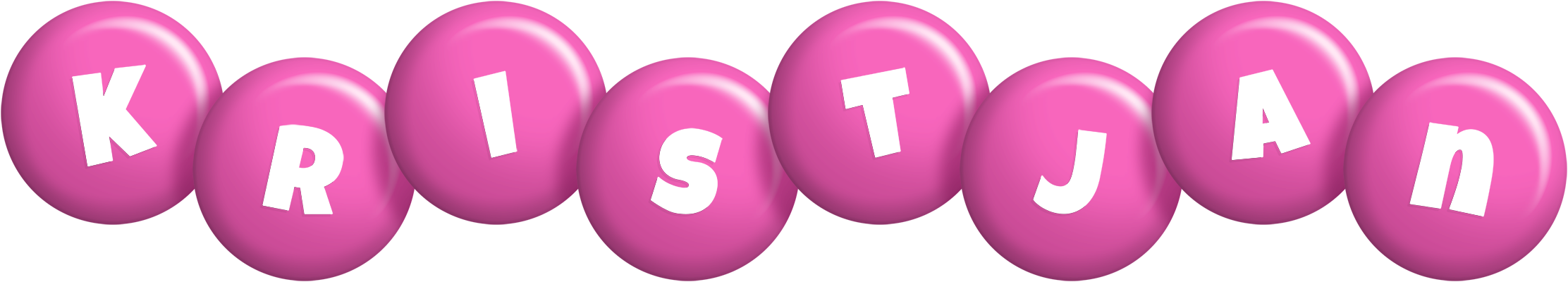 Kristjan candy-pink logo
