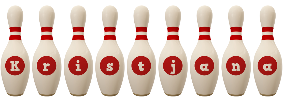 Kristjana bowling-pin logo