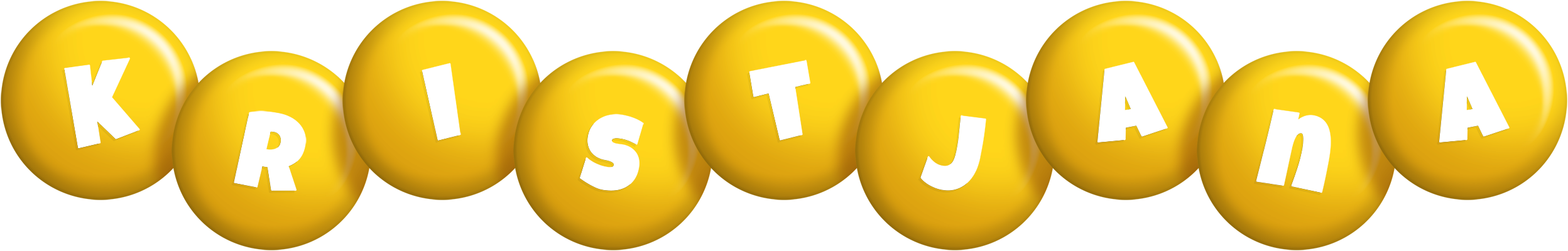 Kristjana candy-yellow logo