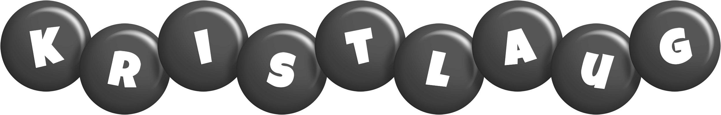 Kristlaug candy-black logo