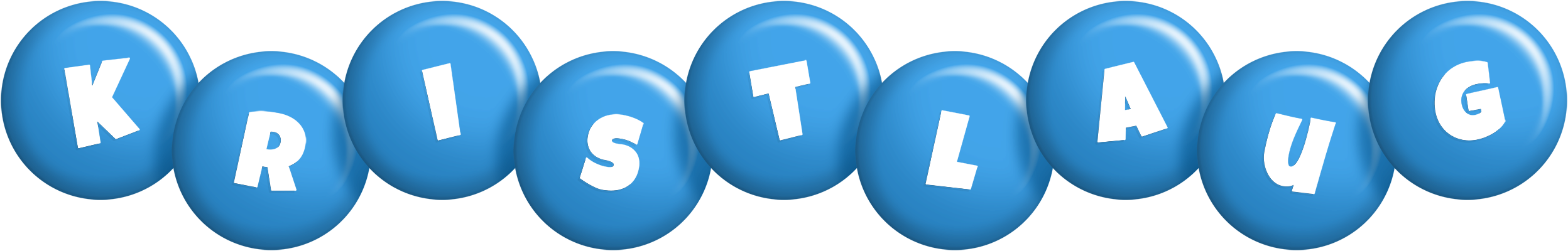 Kristlaug candy-blue logo