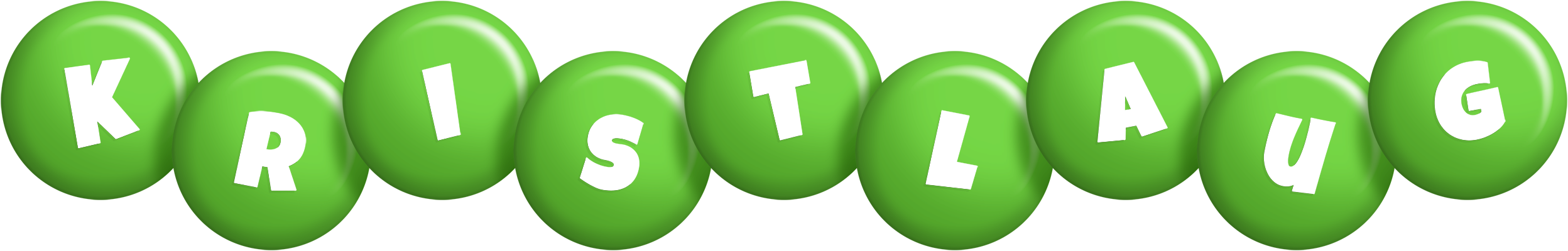 Kristlaug candy-green logo