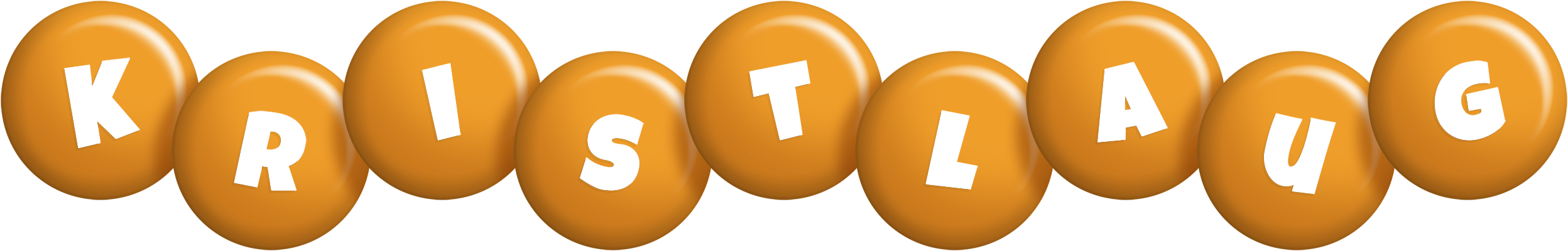 Kristlaug candy-orange logo