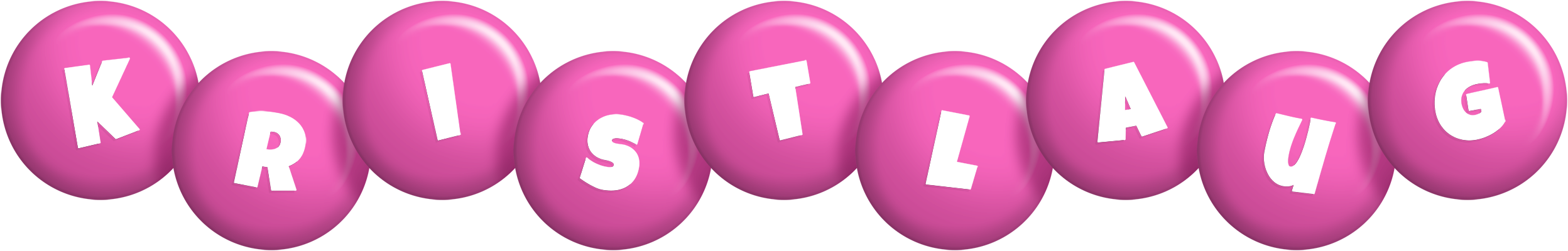 Kristlaug candy-pink logo