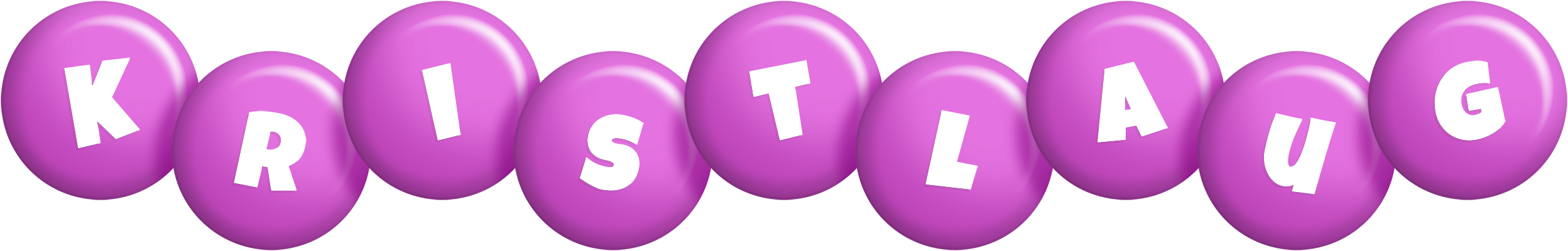 Kristlaug candy-purple logo