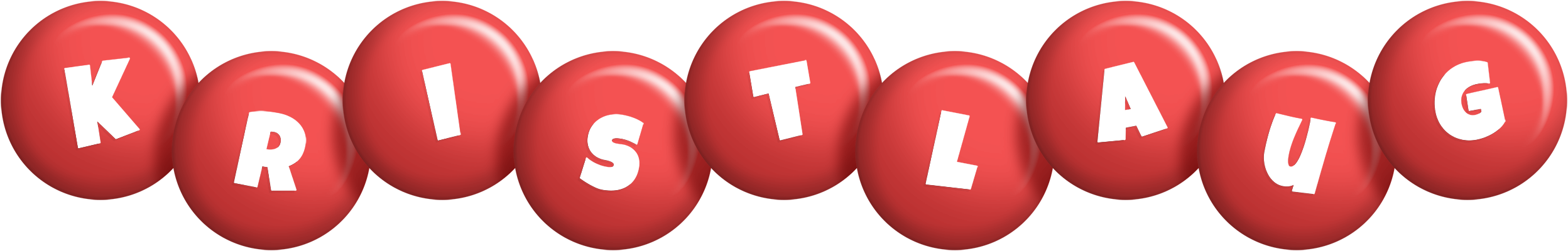 Kristlaug candy-red logo