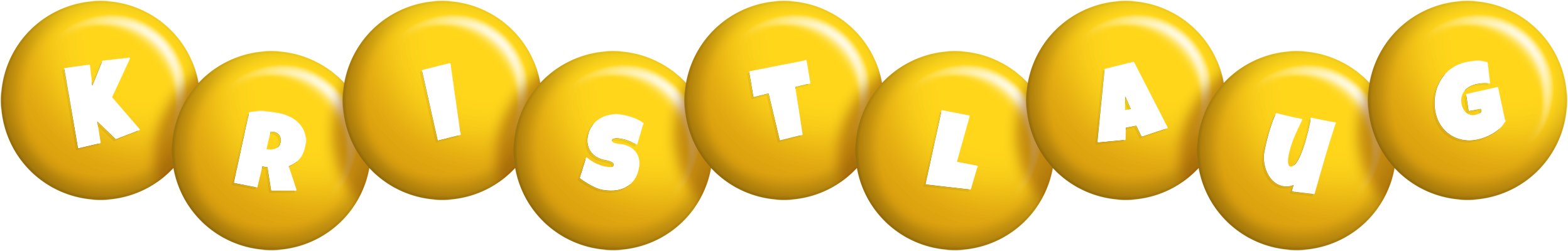 Kristlaug candy-yellow logo