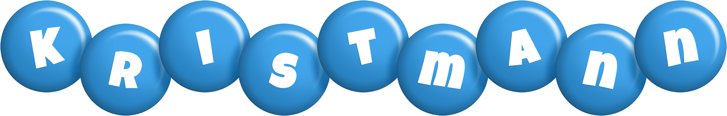 Kristmann candy-blue logo