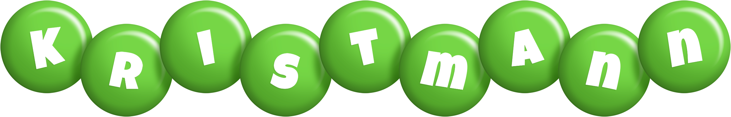 Kristmann candy-green logo