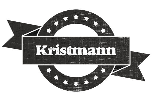 Kristmann grunge logo