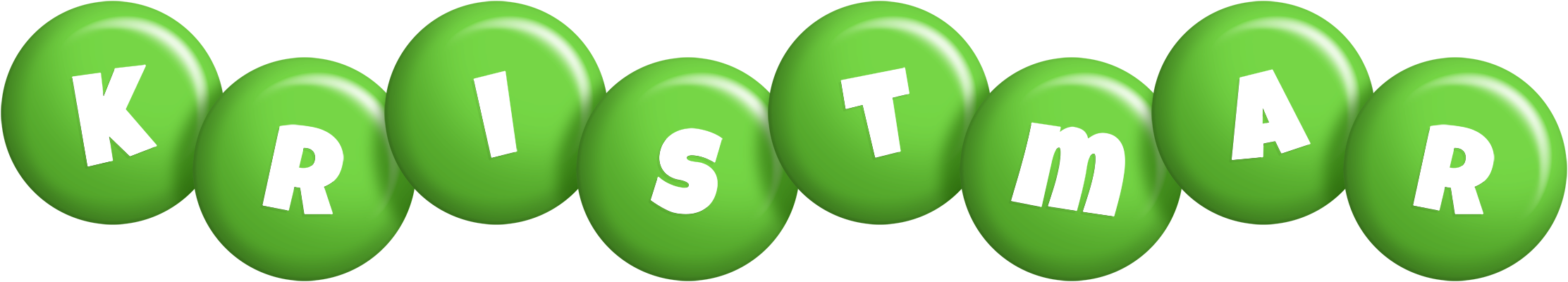 Kristmar candy-green logo