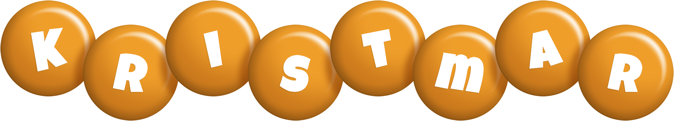 Kristmar candy-orange logo