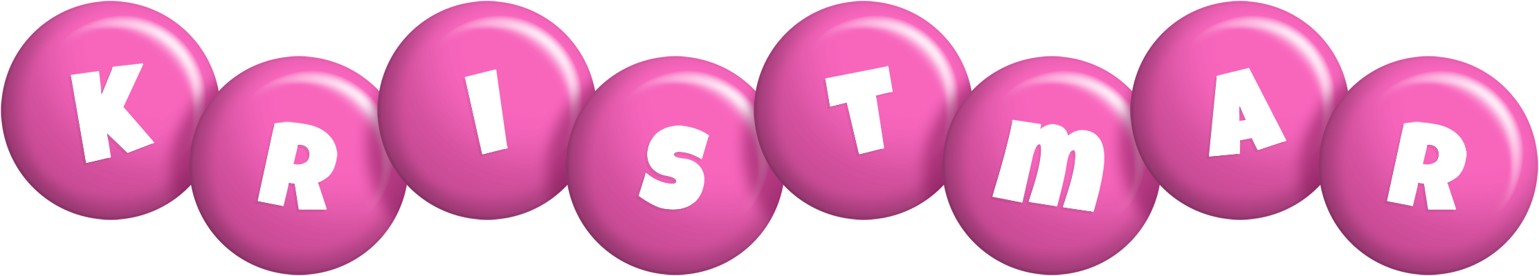 Kristmar candy-pink logo