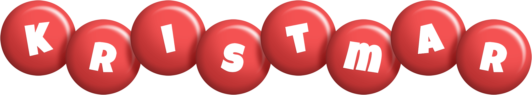 Kristmar candy-red logo