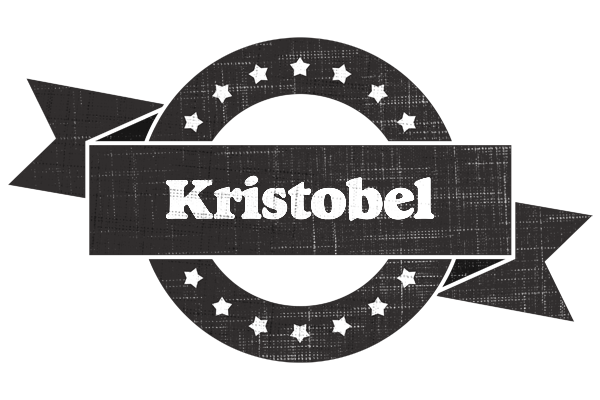 Kristobel grunge logo