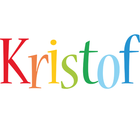 Kristof birthday logo