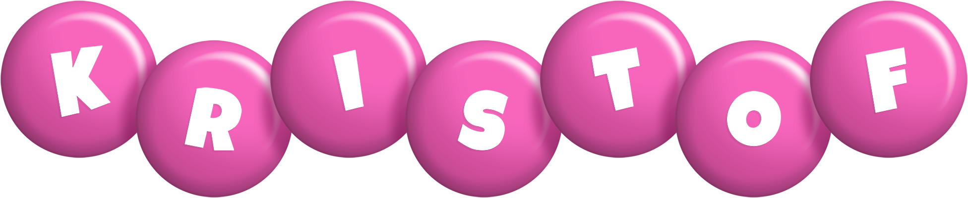 Kristof candy-pink logo