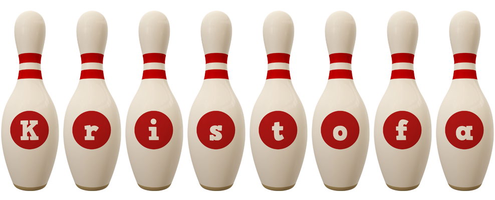 Kristofa bowling-pin logo