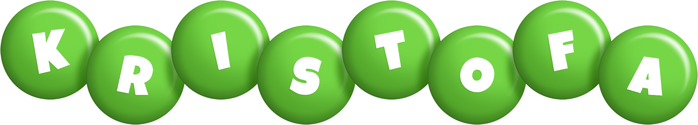 Kristofa candy-green logo