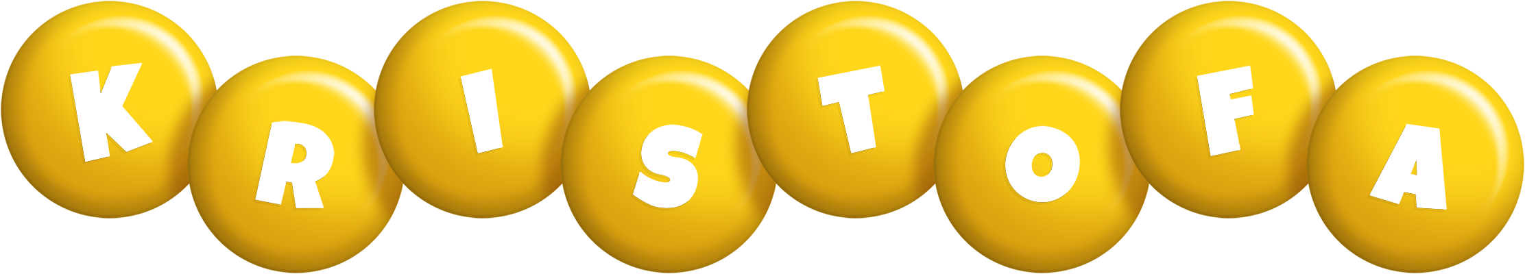 Kristofa candy-yellow logo