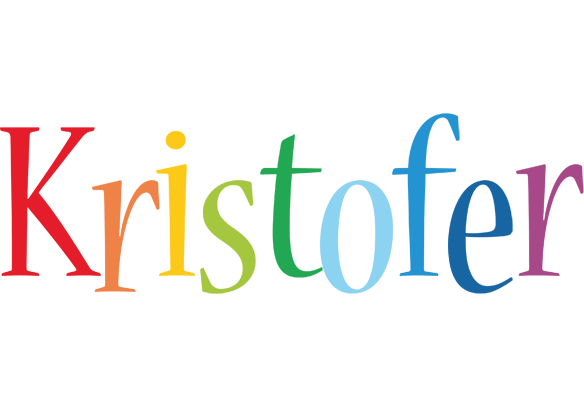 Kristofer birthday logo