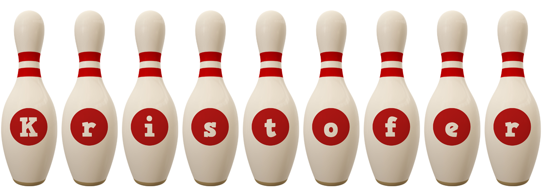 Kristofer bowling-pin logo