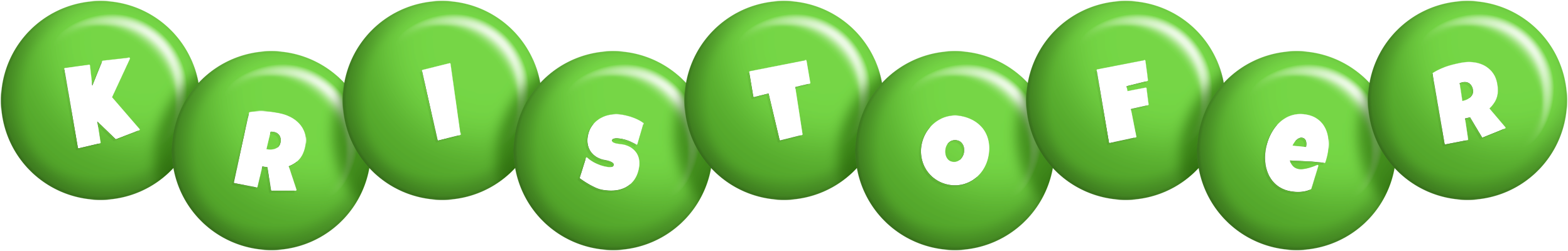 Kristofer candy-green logo