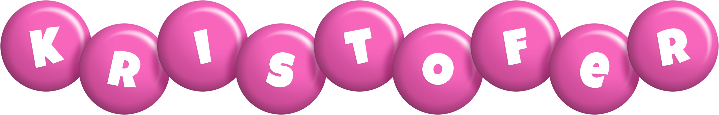 Kristofer candy-pink logo