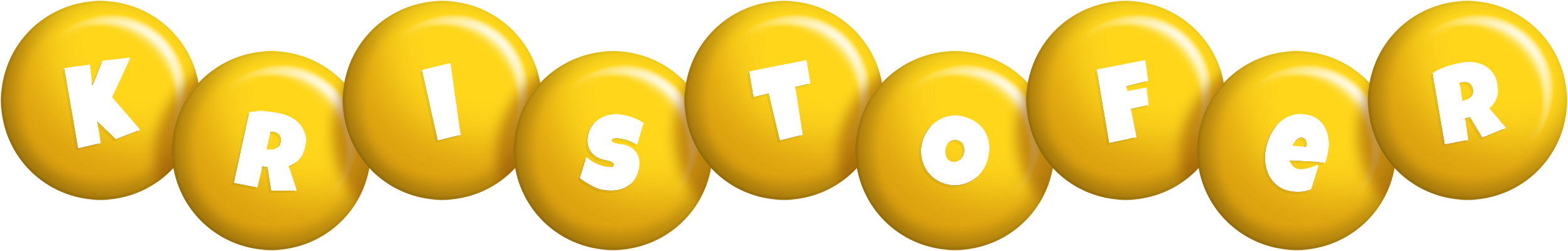 Kristofer candy-yellow logo