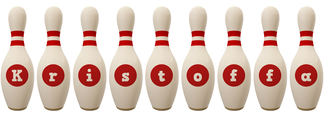 Kristoffa bowling-pin logo