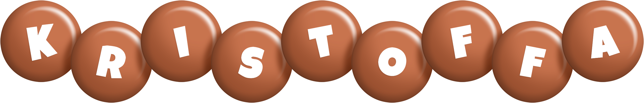 Kristoffa candy-brown logo