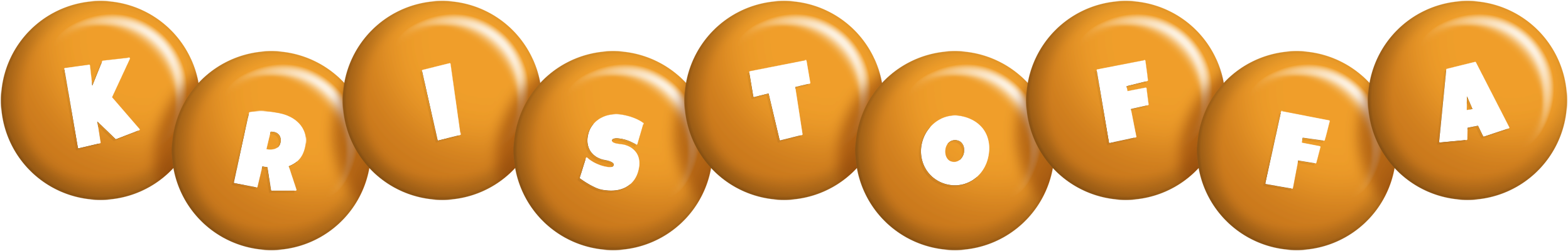 Kristoffa candy-orange logo