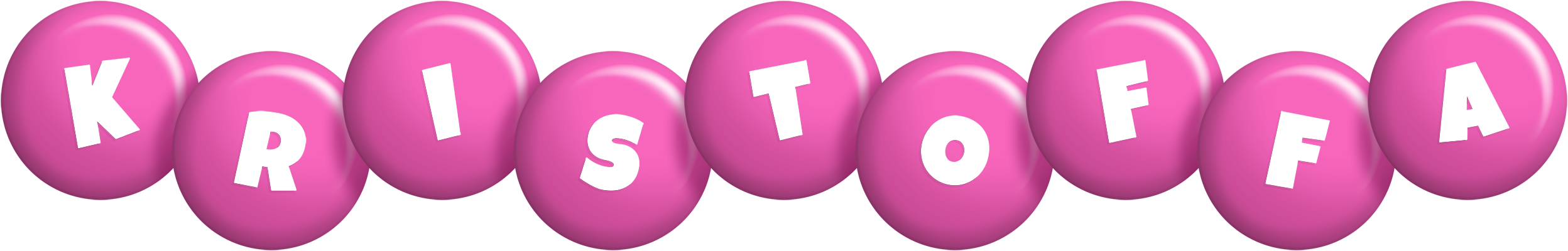 Kristoffa candy-pink logo