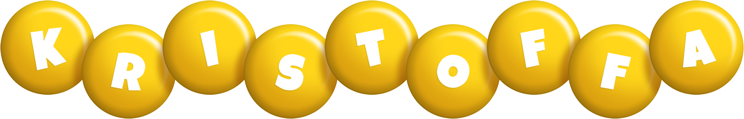 Kristoffa candy-yellow logo