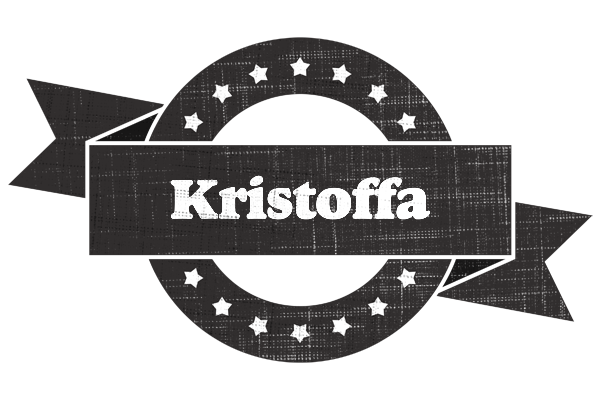 Kristoffa grunge logo