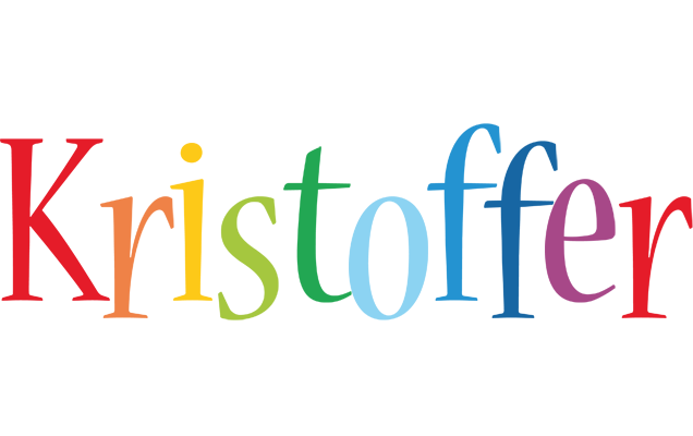Kristoffer birthday logo