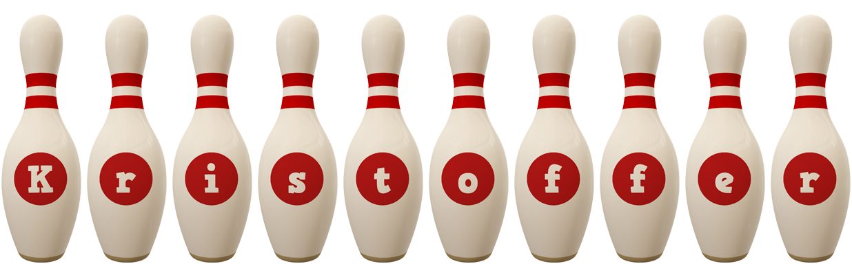 Kristoffer bowling-pin logo