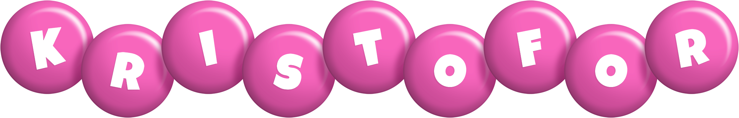 Kristofor candy-pink logo