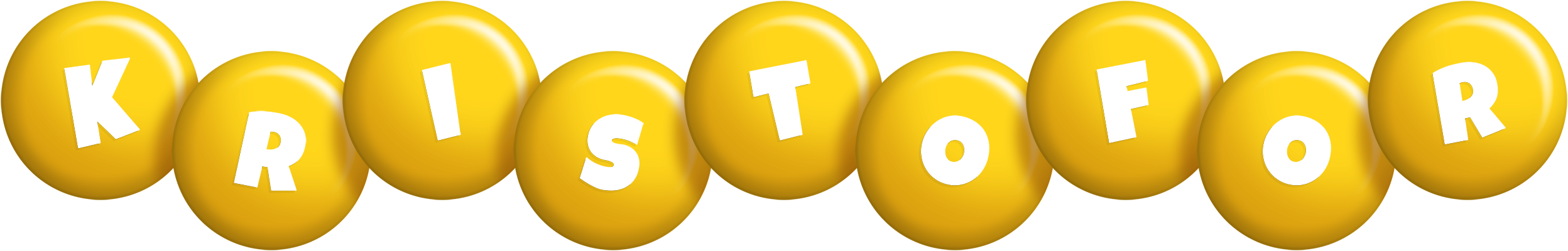 Kristofor candy-yellow logo