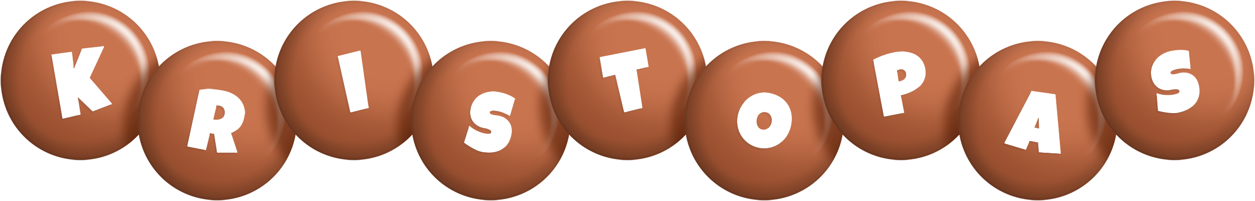 Kristopas candy-brown logo