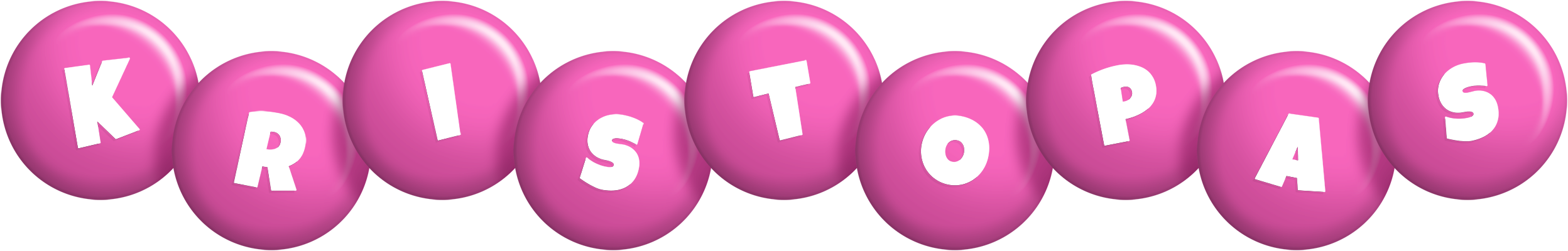 Kristopas candy-pink logo