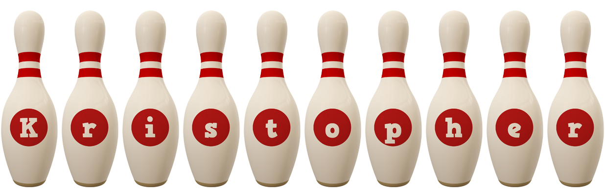 Kristopher bowling-pin logo