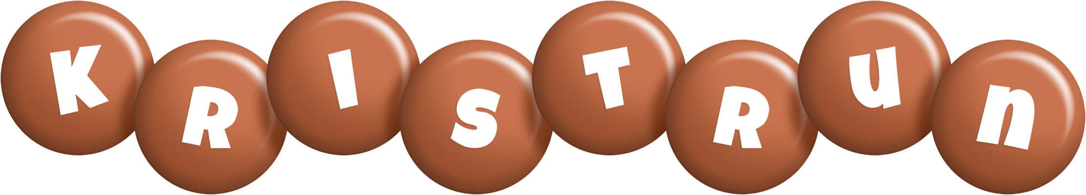 Kristrun candy-brown logo