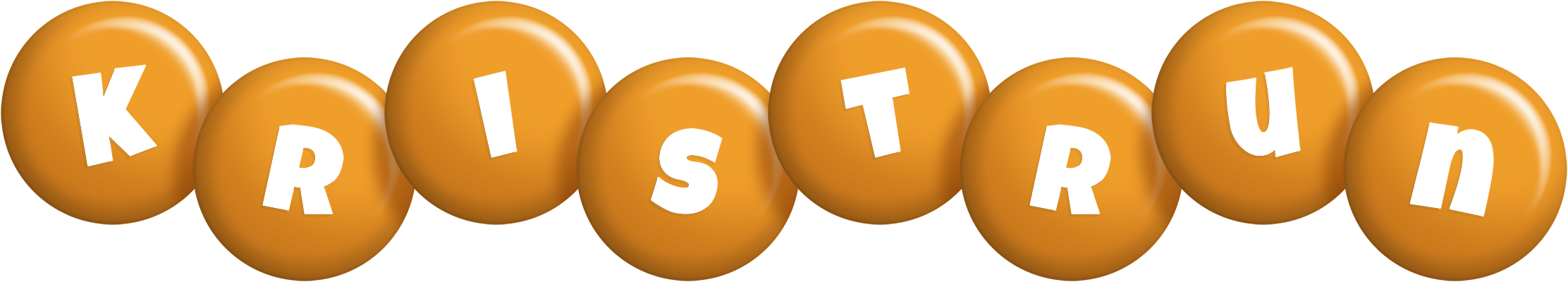 Kristrun candy-orange logo