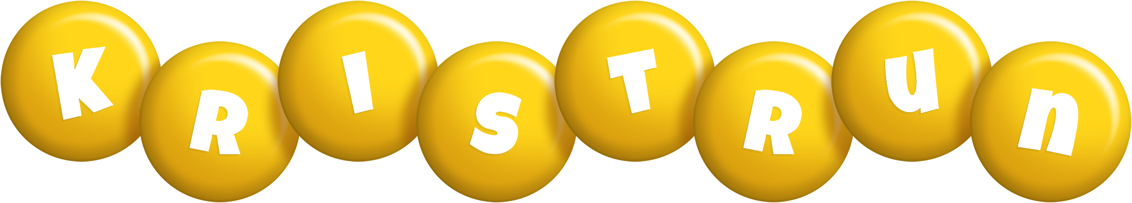 Kristrun candy-yellow logo