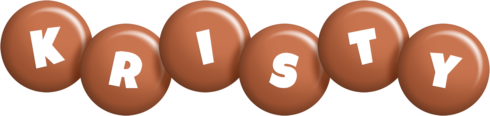 Kristy candy-brown logo