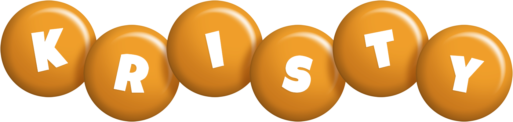 Kristy candy-orange logo